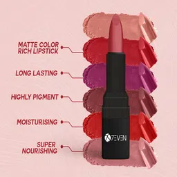 7EVEN My Color n My Shade Satin Matte Lipstick - 4.8 g Shade - Perfect Pleasure - 64 image 2