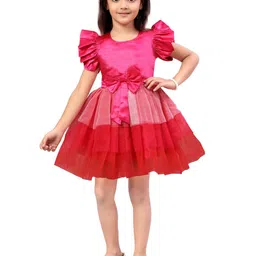 Sangria Girls Fit & Flared Ruffle Dress-picture-30