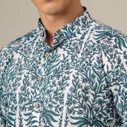 DENNISON Men Floral Printed Floral Kurta image 5