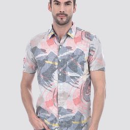 Numero Uno Men Spread Collar Abstract Printed Casual Shirt-picture-33