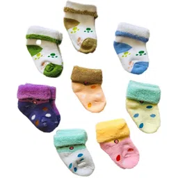 heartbury Kids Pack Of 8 Printed Ankle-Length Socks image 2