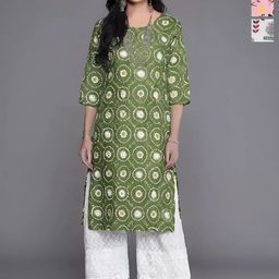 Anouk Rustic Selection Of 3 Floral Printed Round Neck Straight Kurtas-picture-30