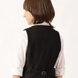 One Friday Boys V-Neck Sleeveless Satin Waistcoat image 4