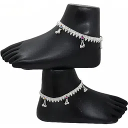AamNa Enterprises Silver-Plated Anklet image 2