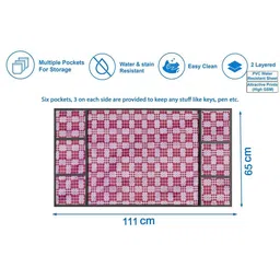 The Furnishing Tree Magenta Printed Refrigerator Cover image 3