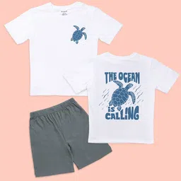 BE AWARA Unisex Kids T-shirt with Shorts-picture-28