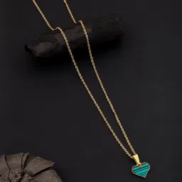 SZN Women Set Of 2 Heart Shaped & Butterfly Shaped Gold-Plated Charms Necklace image 4