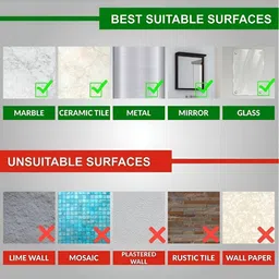 upkaranwale White Adhesive Wall Hooks image 5