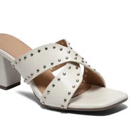 ERIDANI Embellished Party Block Sandals image 4