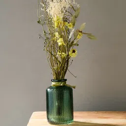 Fabindia Green & Cream Colored Dried Flowers Sughandh Diffuser-picture-30