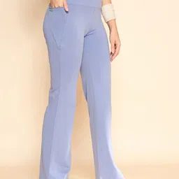 COLOR CAPITAL Women's Pack Of 2 High Rise Antimicrobial Flared Gym Tights image 2