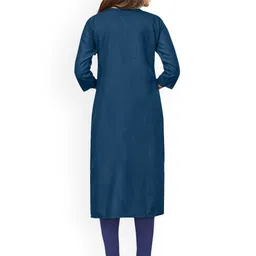 Maroosh Floral Embroidered Thread WorkUnstitched Dress Material image 4