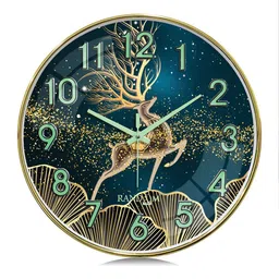 RANDOM Multicoloured & Multicoloured Contemporary Wall Clock image 3