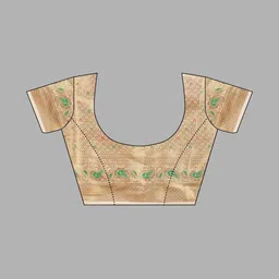 VS MALL Woven Design Zari Pure Cotton Banarasi Saree image 5