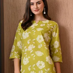 SILAKIVA Floral-Printed Pure Cotton Tunic With Palazzo Co-Ords image 5