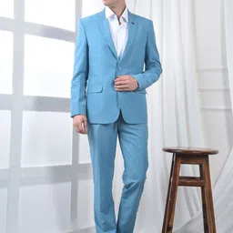 Canary London Single-Breasted Notched Lapel Slim Fit 2 Piece Suits image 5