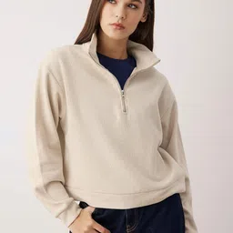Trendyol Women Mock Collar Pullover Sweatshirt-picture-24
