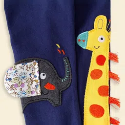 INCLUD Girls Elephant Applique Embroidered Ankle Length Leggings image 3