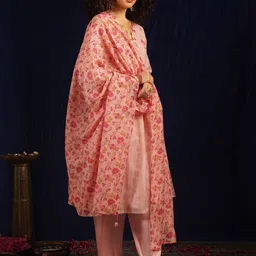 JAYPORE Printed Cotton Silk Dupatta with Thread Work-picture-14