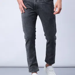 V-Mart Men Regular Fit Mid-Rise Light Fade Cotton Denim Stretchable Jeans-picture-36