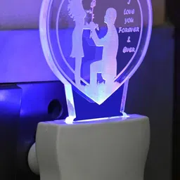 1ST TIME Red & White Printed Acrylic Abstract Shaped Shaped Wall Lamp image 2