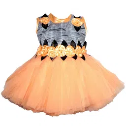 kids fashion hub Georgette Fit & Flare Dress-image-35