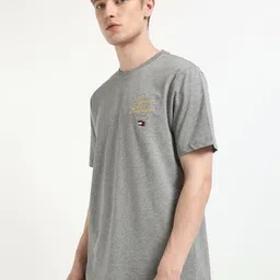 Tommy Hilfiger Men fashion Varsity Embroidered Cotton Casual Regular Fit T-shirt image 3