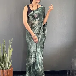 all about you Ombre Saree With Unstitched Blouse Piece image 2