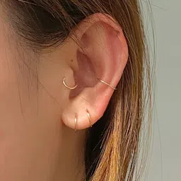 Sangria Set Of 4 Bali Helix Piercing Hoop Earrings-image-12