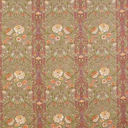 HIDECOR Brown & Green Floral 210 TC King Bedsheet with 2 Pillow Covers image 3