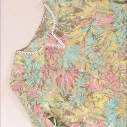 Anouk Women Floral Printed Kurta with Trousers image 4