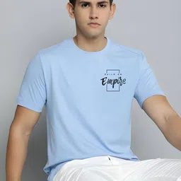 SZN Typography Printed Round Neck Short Sleeves T-shirt-picture-17