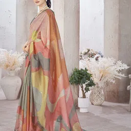 TASRIKA Mirror Work Tissue Saree image 4