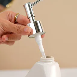 MARKET99 White Matte Ceramic Teardrop Soap Dispenser image 5