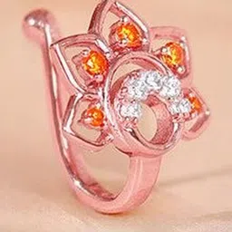 GIVA Rose Gold-Plated Zircon Stud Nosepin image 4