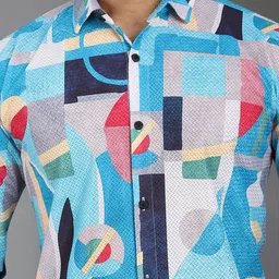 Metronaut Printed Spread Collar Shirt image 5