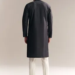 KALKI Fashion Men Ethnic Motifs Embroidered Regular Thread Work Kurta with Trousers image 4