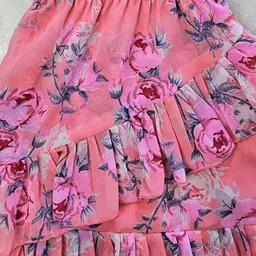 Billion Floral Print Georgette Fit & Flare Midi Dress image 4