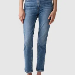 GAP Women Slim Fit High-Rise Light Fade Jeans-image-66