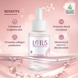 Lotus Professional 3Pcs PhytoRx AHA+BHA Booster Face Serum with Glycolic Acid - 30ml Each image 4