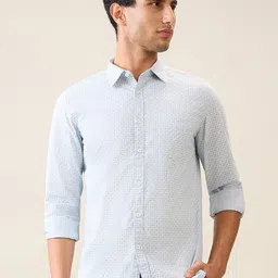 Parx Men Slim Fit Checked Pure Cotton Casual Shirt-image-17