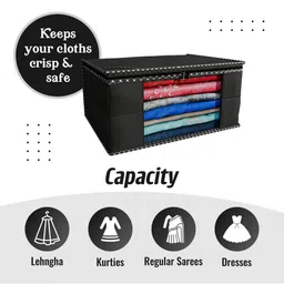 AMAK INC Black Fabric Multi-Utility Wardrobe Organisers image 2