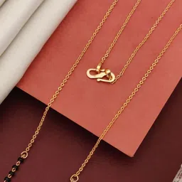 ABDESIGNS Gold-Plated Artificial Stones and Beads Mangalsutra image 3