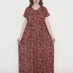 NIGHTSPREE Printed Maxi Nightdress-picture-25