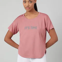 MKH Women Typography Printed Dri-FIT T-shirt image 2