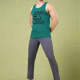 BAESD Printed Scoop Neck Cotton Gym Vest image 2