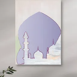 nestroots Grey & Purple 1 Piece Canvas Abstract Wall Paintings-image-60