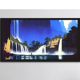 DEKORSTATION Blue Canvas Wall Art-image-85