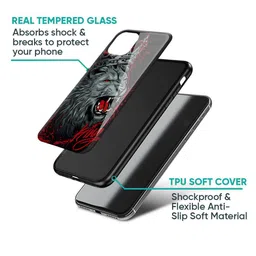 QRIOH Lion King Printed Samsung Galaxy A34 5G Glass Back Case Mobile Accessories image 2