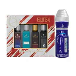 Al-Nuaim Set Of 5 Elite Eau De Parfum - 20 ml Each & Blue Lady Deodorant - 200 ml image 4